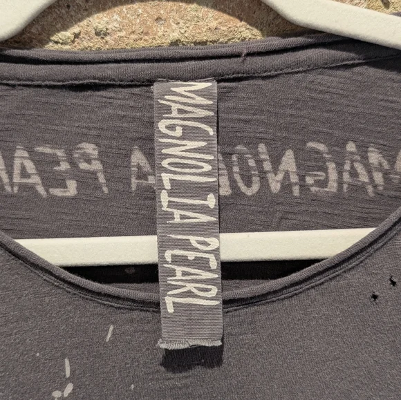 Magnolia Pearl Charcoal Graphic Peace & Love Tee - Picture 2 of 3